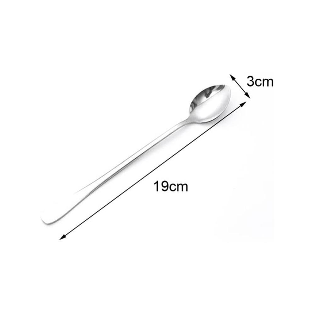 1Pc Stainless Steel Coffee Soup Tea Dinner Spoon Smooth Tableware with Long Handle