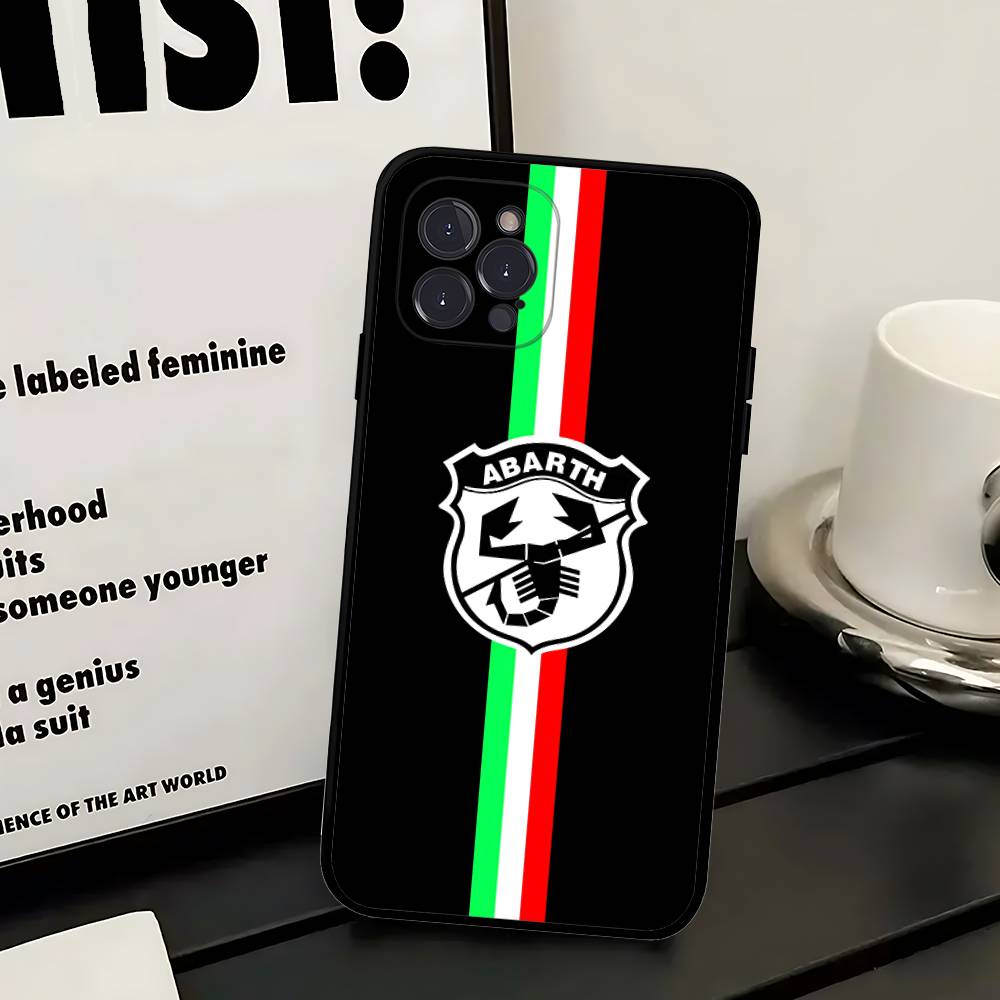 A-AbarthS-S Logo Phone Case For Iphone 17 Air 16 15 14 13 12 11 Pro Max 16 15 14 Plus TPU Soft Case