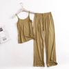 Modal Sleepwear Set For Women With Loose Fit Ruffle Pants Breathable Loungewear For Home Use