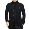 Herren-Fleece-gefütterte Jacke mit Stehkragen - Herbst/Winter 2025 Mode Business Casual für Väter mittleren Alters