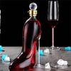 1pc 350/750ml Glass Wine Decanter, High Heel Shaped Wine/Whiskey Bottle, Glass Decanter, Alcohol Bottle, Whisky Container