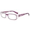 Reading Glasses Women Fashion Anti-Blue Light Glasses Urltra-Light Eye Protection Flowers Elegant Comfortable Eyeglasse