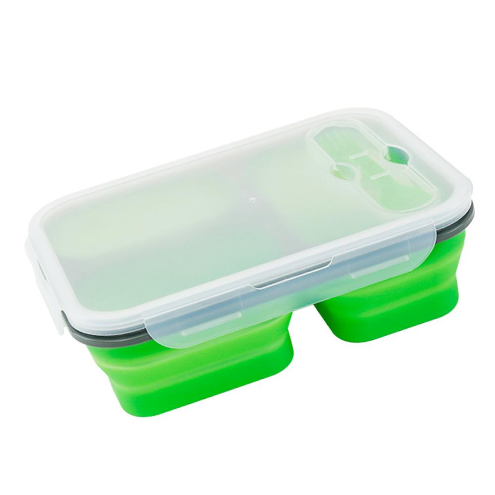 Silicone World 1300ml Silicone Collapsible Portable Lunch Box Large Capacity Bowl Lunch Bento Box Folding Lunchbox Eco-Friendly