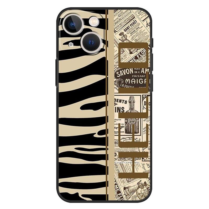 Case for Iphone 11 13 12 Pro Max Cover Xr 7 8 Plus Funda XS X 14 5 5s SE2020 Coque Luxury Nice Design Pattern