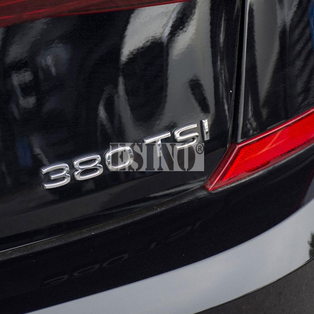 AABIO1 New  Styling 3D 230 280 330 380 TSI Metal Alloy Adhesive Emblem Rear Trunk Badge Fender Sticker Car Body Decal for Volkswagen