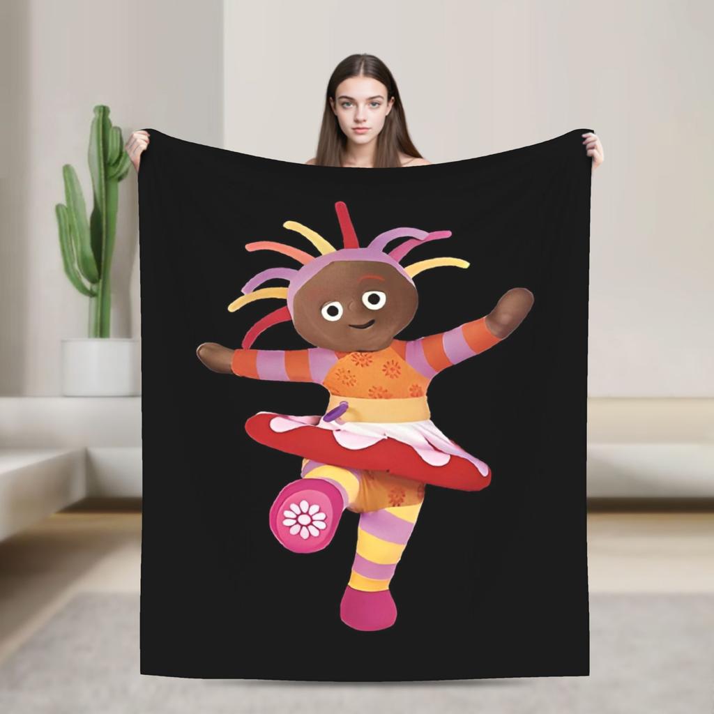 Makka Pakka In the Night Garden Blanket Airplane Travel Flannel Throw Blanket For Couch Chair Warm Soft Design Quality Bedspread