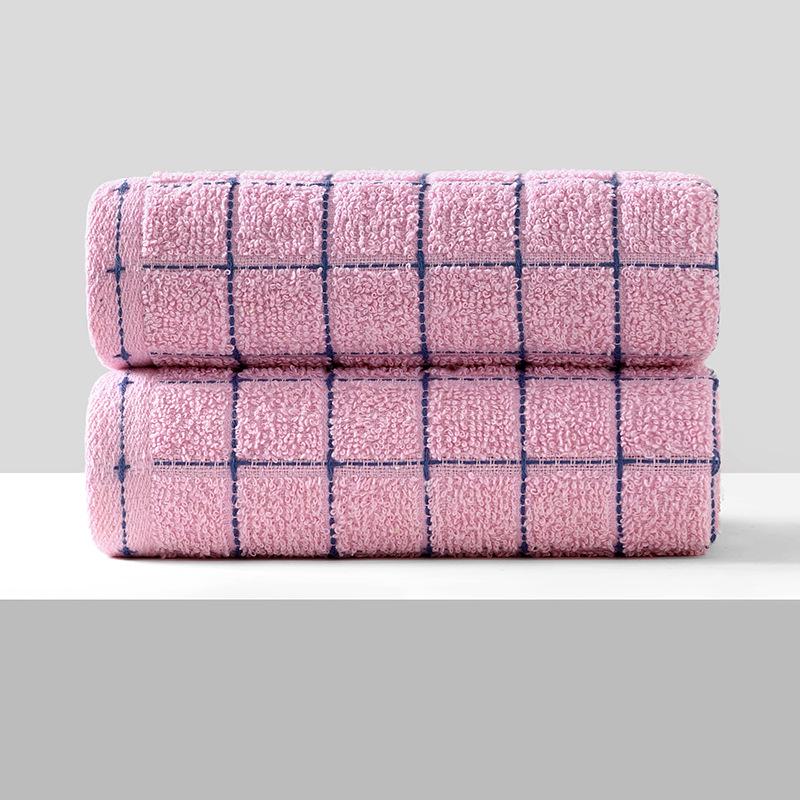 Soft, Absorbent Polyester-Cotton Towels - Thickened for Household Use, Face Wash, and Gifts