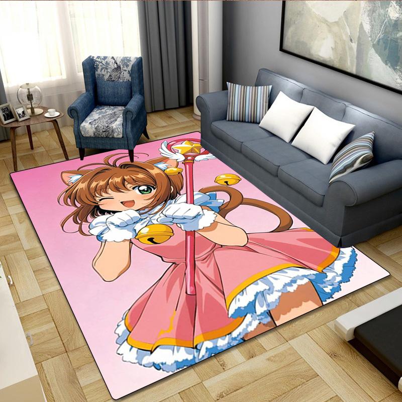 Anime Character Rug Carpet Office Decorative Carpet For Living Room Bedroom Door Mat Floor Rug Computer Chair Area Rug