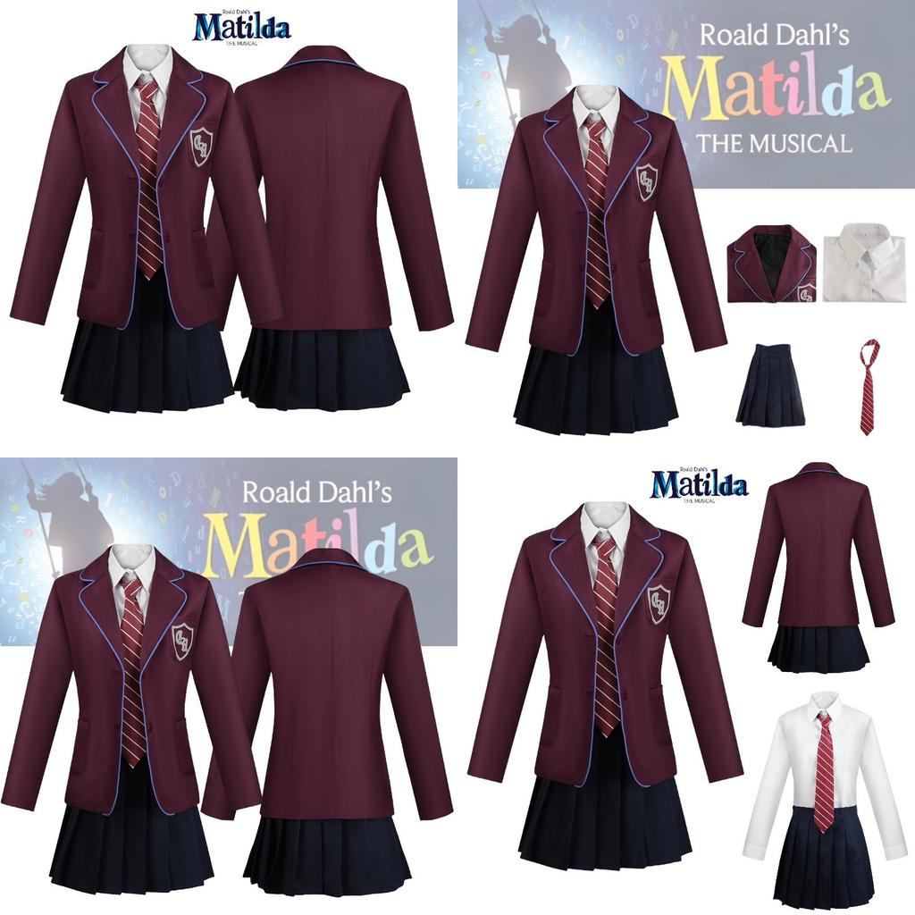 Matilda Costume For Kids Cosplay Clothing For Houghton Academy Music Play