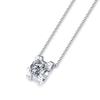 Bague Ringen S925 Silver Inlaid 1-3ct Color Moissanite Pendant Simple Ox Head Pendant Collarbone Necklace