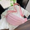 Ladies Canvas Crossbody Bags Solid Color Women Sling Waist Pack Women's Chest Bag Waterproof Hiking Bag Handbags