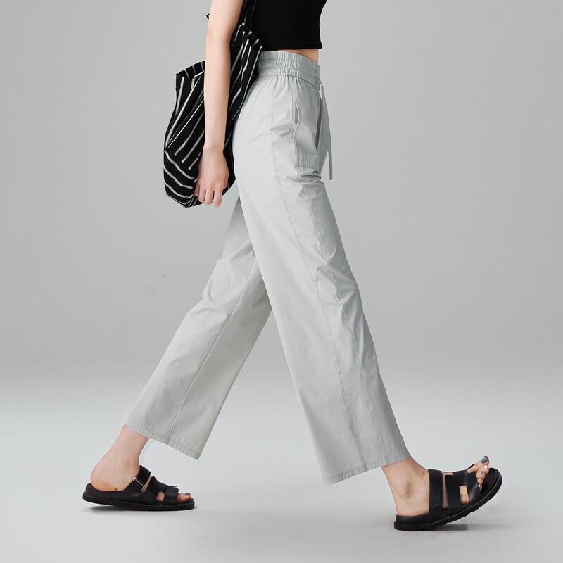 SOFSIL Women's 2026 Summer Thin Draped Wide-Leg Cropped Pants