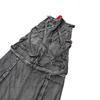 BeatStreet Jeans Pesados Lavados Vintage Pantalones Cargo Y2K Hombres Mujeres Hip Hop Multi Bolsillo Jeans Holgados Pantalones de Pierna Ancha de Cintura Baja