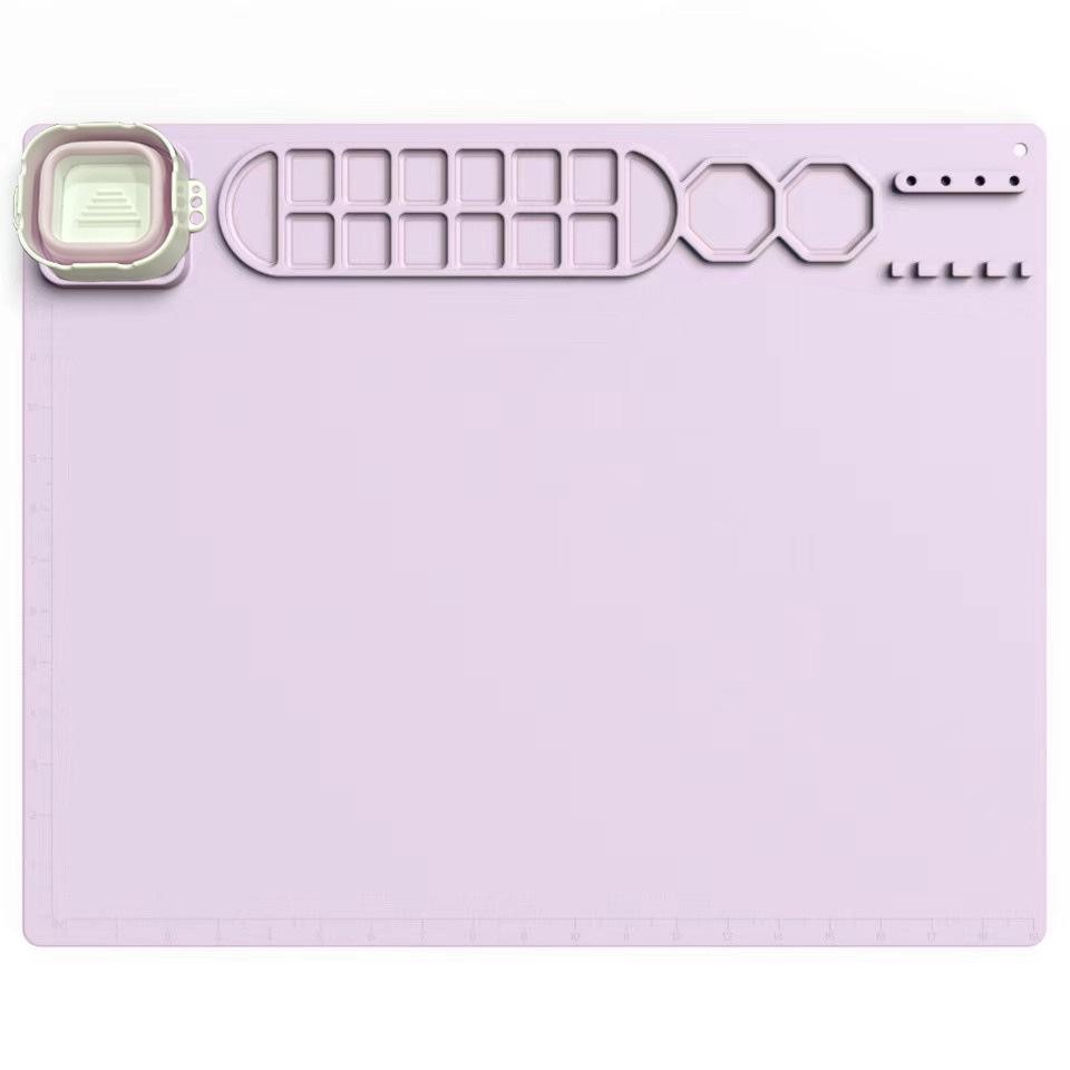 Silicone Art Mat & Drawing Board Set for Children with Detachable Clips and Foldable Wash Cup