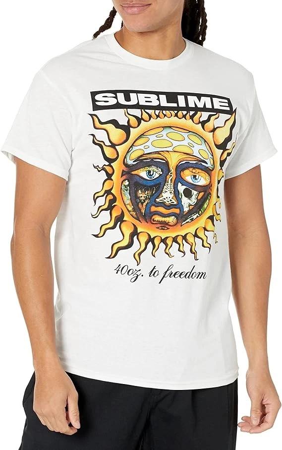 Authentic Sublime 40 Oz To Freedom T-Shirt White S-2XL NEW L