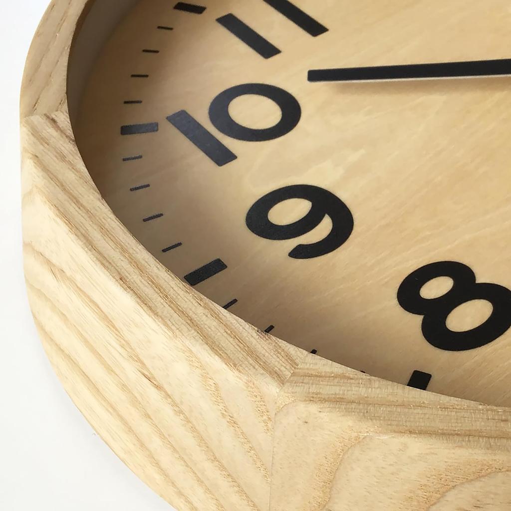 KATOMOKU Orologio Muku 15 Orologio da Parete Naturale Lancetta dei Secondi Continua Controllata km-107NARC 306mm (Orologio radiocomandato)