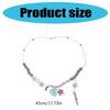 Fashionable Heart Beaded Necklace Adjustable Clavicle Chain Handmade Jewelry for Social Event and Everyday Wear