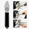 Stainless Steel Bicycle Disc Brake Rotor Wrench, Alignment Correction Tool for MTB Road Bike Brake Repair