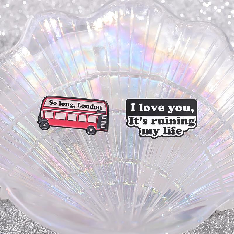 Famous Female Singer Peripheral Enamel Pins Music Lyrics World Tour Souvenir Brooches Lapel Badge Jewelry Gifts For Fans Friends