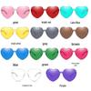 Rimless Heart-Shaped Peach Sunglasses – Jelly Color Dazzling Glasses