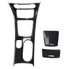 AA92-Car Center Console Water Cup Holder Panel Trim For Mercedes GLA CLA A Class W176 2013-2018 LHD ABS Carbon Fiber
