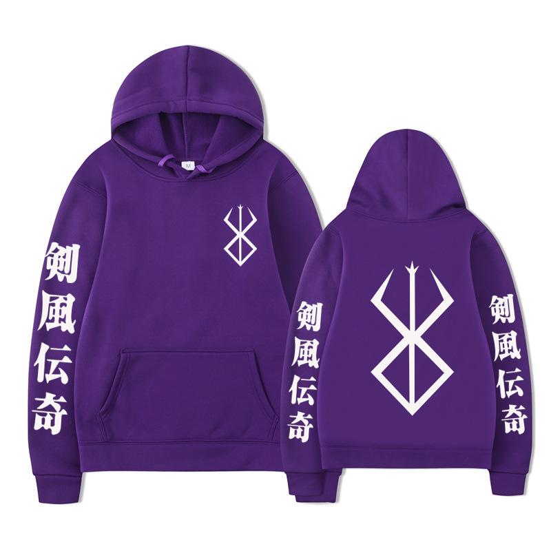 Japanese Animation Berserk Hoodies Men Fashion Long Sleeve Sweatshirts Women Casual Harajuku Streetwear Pullovers Sudaderas