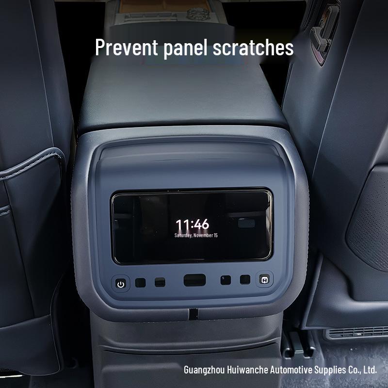 Silicone Protective Sticker for Zeekr 9X Fridge Control Panel - Anti-Scratch Car Interior Accessory