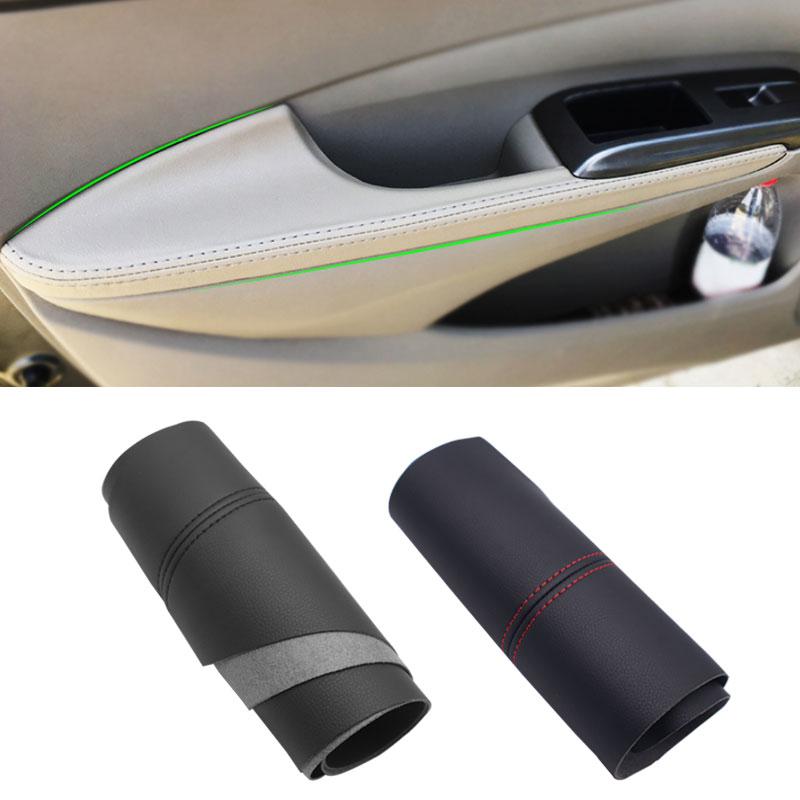 

Для Honda City 2008 2009 2010 2011 2012 2013 2014 4 шт. микрофибра кожа салон автомобиля подлокотник панель крышка защитная крышка