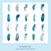 Feather Fantasy Retro Children’s Notebook Stickers - Cute PVC Set of 40