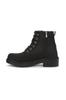 Men's Fashion Genuine Leather Thick Heeled Booties Bootie Black Astana Boots M Shoes
