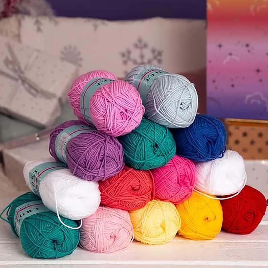 25 Days handmade Christmas Advent Knitting Set DIY Craft Yarn Crochet Association surprise Gift Box for crochet enthusiasts