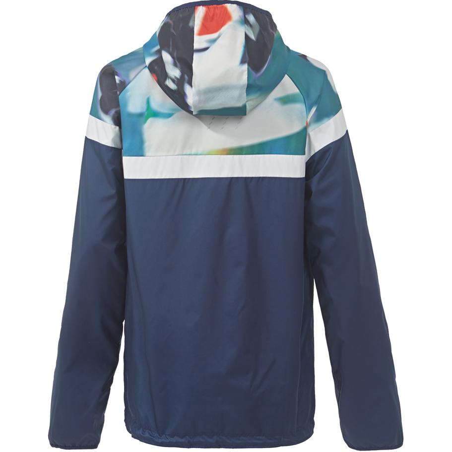 Adidas Originals Trefoil Series Color Block Hooded Long Sleeve Jacket Men Jackets Blue AX5463