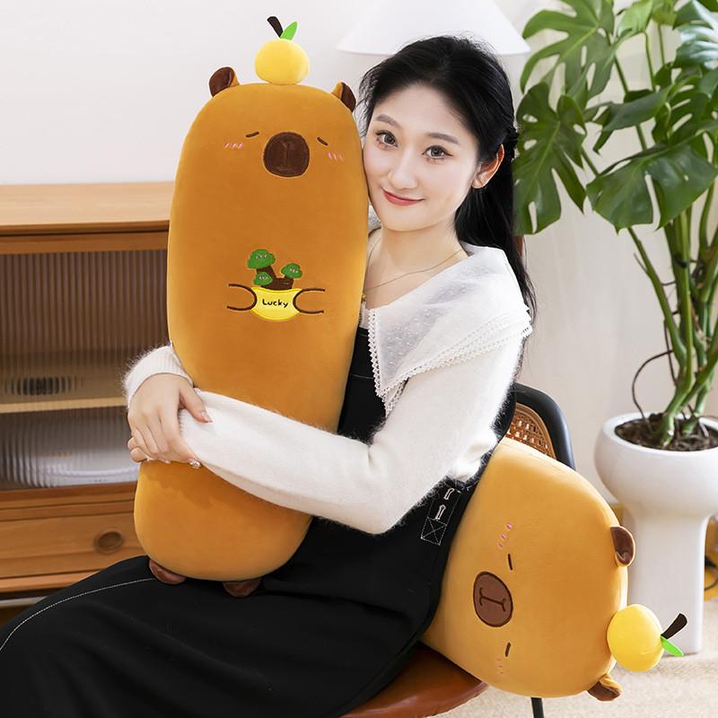 Fransk med Kapybara Pommes Frites Hamburgere Tre Plysjleketøy Kosedyr Gave Dukke