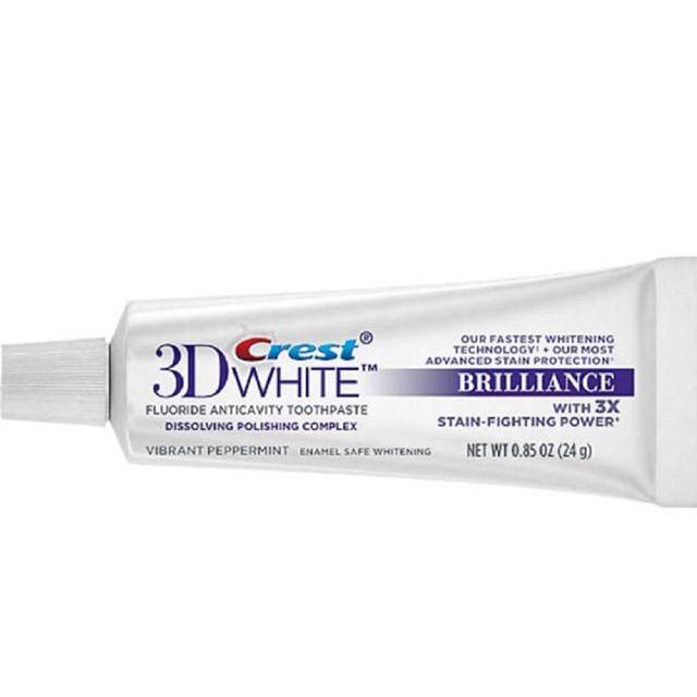 Dentifrice, Crest 3D White, Brilliance, Effet Blancheur Intense, 24g