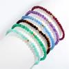 14K Mono Golden Ball Natural Stone Bracelet (10 Types)