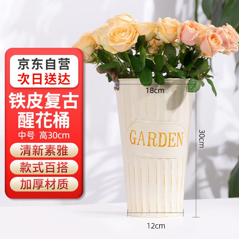 Decorative Iron Flower Bucket