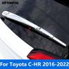 For Toyota CHR C-HR 2016-  Chrome Rear Window Windshield Wiper Arm Blade Cover Trim Exterior Accessories Car Styling
