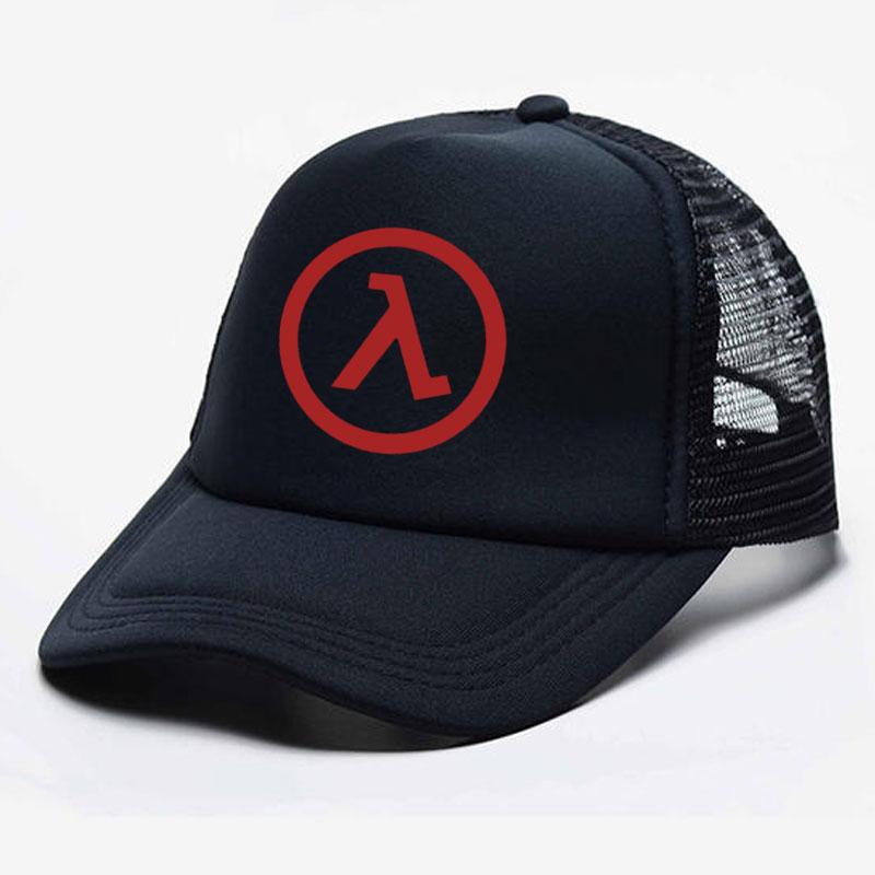 Fashion Casual Half Life Game Logo Print Baseball Caps Unisex Women Parentchild Hats Mesh Visor Outdoor Sun Hat Adjustable Caps