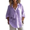 QICED Damesmode Casual Blouses & Overhemden met Lange Mouwen en V-hals