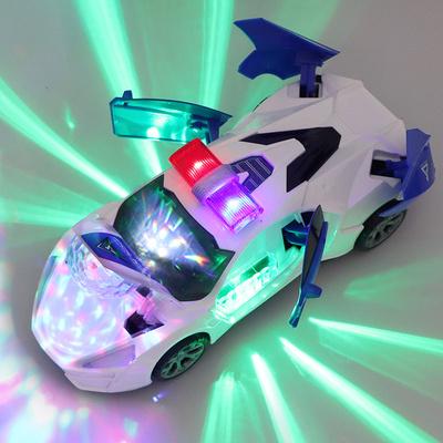 Elektrisches tanzendes Deformations-rotierendes Universal-Polizeiauto-Spielzeugauto-Jungenspielzeug-Kind ...Mädchenauto-Weihnachtsgeburtstagsgeschenk