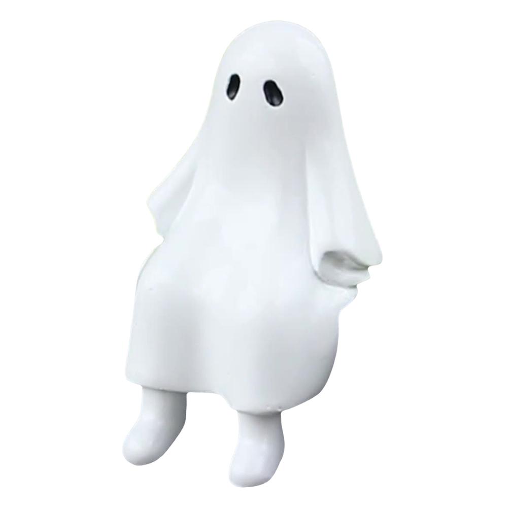 Ghost Garden Statue Cute Ghost Figurine Halloween Ghost Figurine Halloween Home Decoration