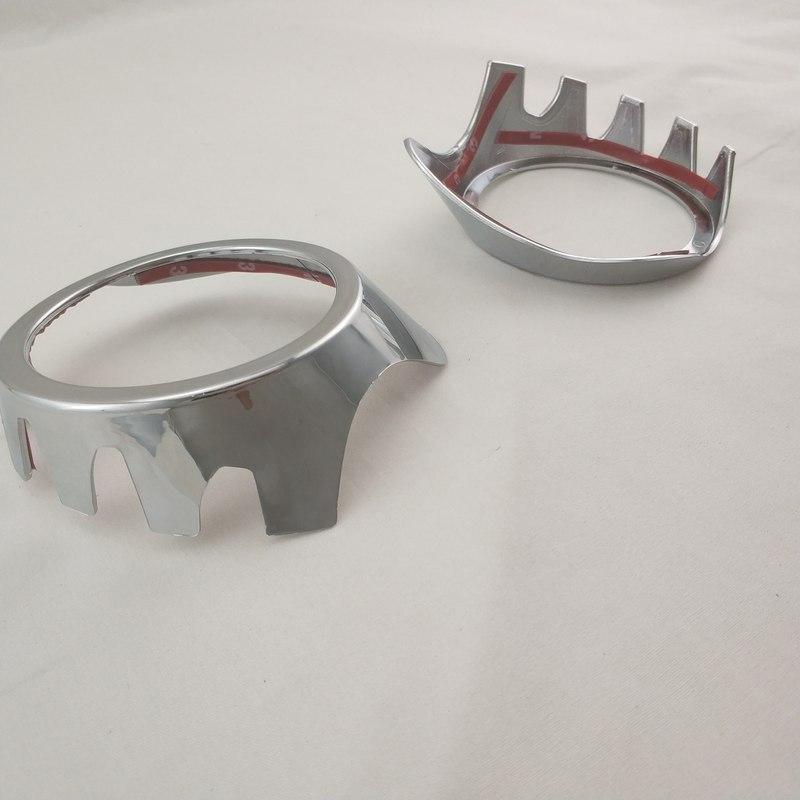 2pcs New Car ABS Chrome Accessories Plated Front Fog Lamp Cover Trim Paste Style For Toyota Prius 20 2003 2005 2006 2008 2009