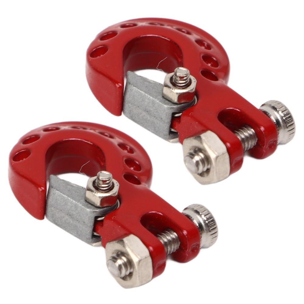 2Pcs RC Car Accessories Winch Trailer Hooks for SCX10/D90/D110/TF2/TRX4/Tamiya CC01 Climbing Car