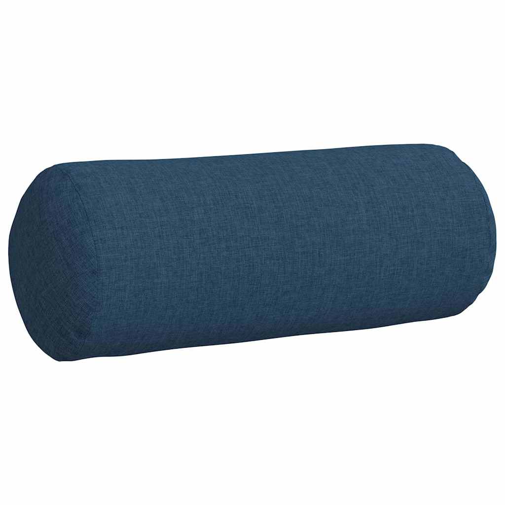 Bolster Cushions 2 Pieces Blue Ø 15 x 40 cm Fabric