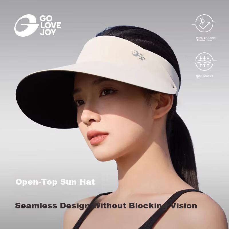 GOLOVEJOY Sun Protection Hat Open Top Summer Outdoor Sports Cycling Commuting Sunshade Wide Brim Foldable