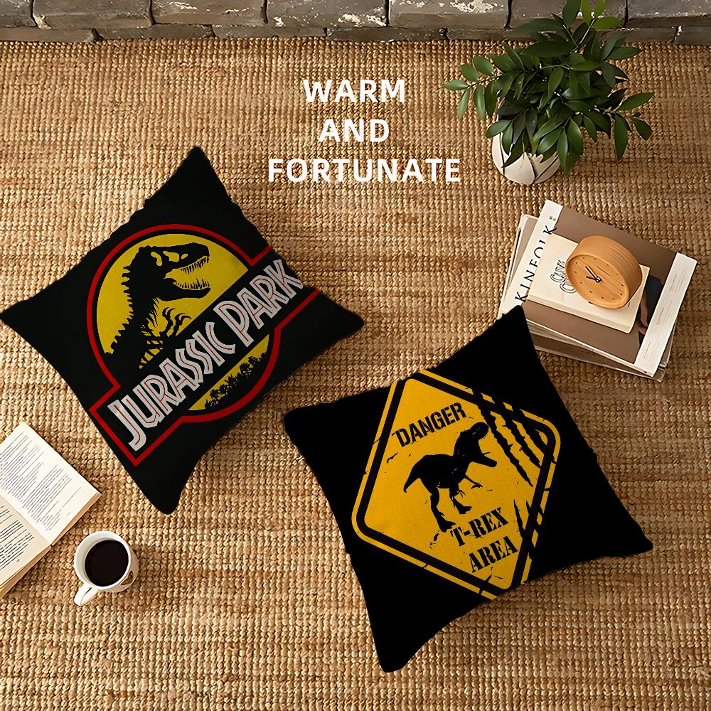 J-Jurassic Park Cushion Cover Pillowcase Upholstery Sofa Throw Pillow Home Decor Pillowcas