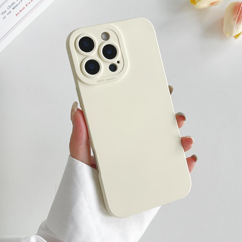 Titanium gray fine hole liquid silicone phone case for For Iphone 16 15 14 13 12 11 Pro Max Plus full shockproof soft bumper cover