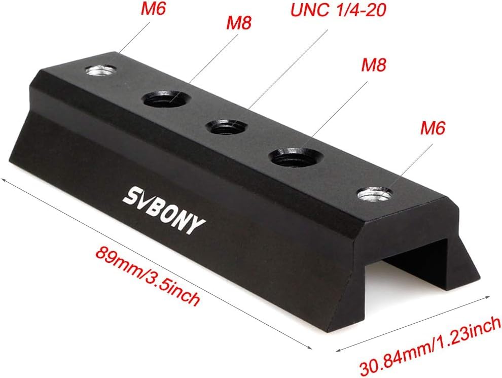 SVBONY SV116 Astronomical Telescope Guide Mounting Sterling Hoop Finder Mounting CNC Ideal for Astrophotography Accessory, Scope/Finder Bracket, +
