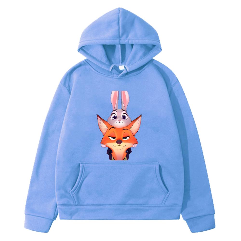 Zootopia 2 Print hoodie Fleece sweatshirt Kawaii Jacket Autumn anime hoodie boy pullover y2k sudadera kids clothes girls