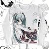 2026 Harajuku Streetwear Women Girl Punk Loose Long Sleeve O-neck Cute Tees Fashion Casual Anime Y2k T-shirts Aesthetic Vintage